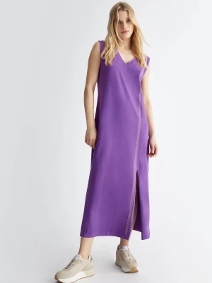 Liu Jo Long Purple Dress With Studs LIUJO