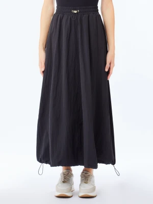 Liu Jo Long Satin And Nylon Skirt czarny