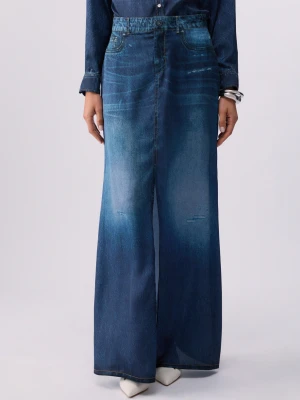 Liu Jo Long Skirt With Digital Print LIUJO