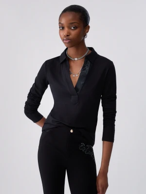 Liu Jo Long-sleeved Polo-shirt czarny