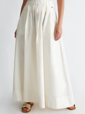 Liu Jo Long White Taffeta Skirt LIUJO