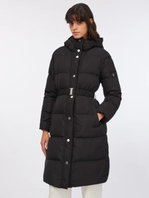 Liu Jo Longline Down Jacket With Bejewelled Embroidery LIUJO