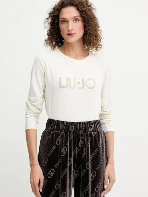 Liu Jo longsleeve kolor beżowy TF5300.JS003