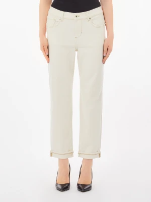 Liu Jo Low-rise Boyfriend Jeans Ecru