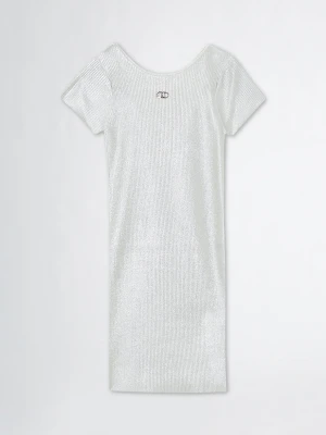 Liu Jo Lurex® Knit Dress srebrny