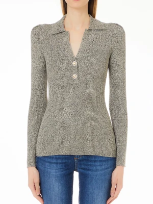 Liu Jo Lurex® Knit Polo Shirt LIUJO