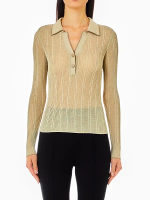 Liu Jo Lurex® Knit Polo Shirt LIUJO