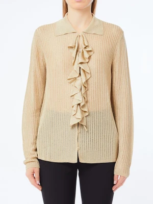 Liu Jo Lurex® Knit Shirt złoty
