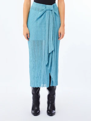 Liu Jo Lurex® Knit Skirt Aqua