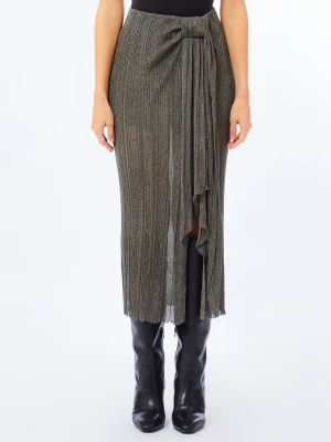 Liu Jo Lurex® Knit Skirt Moss