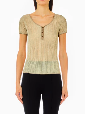 Liu Jo Lurex® Knit T-shirt LIUJO