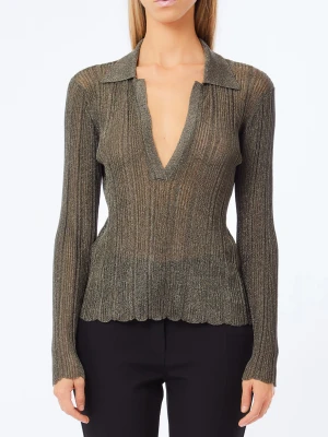 Liu Jo Lurex® Sweater Moss