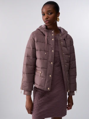 Liu Jo Matte Nylon Jacket Dark Pink
