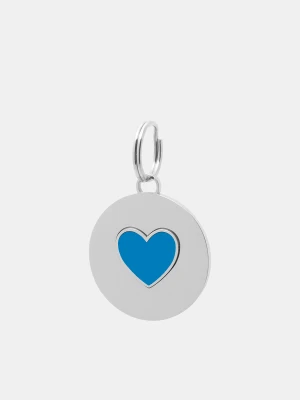 Liu Jo Tag Pendant With Heart niebieski