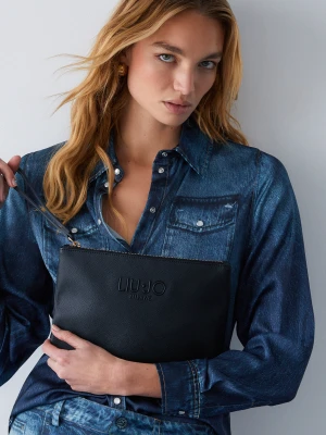 Liu Jo Medium Clutch Bag With Logo czarny