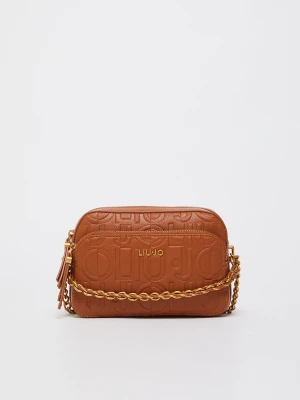 Liu Jo Medium Crossbody Bag With Decorative Chain brązowy