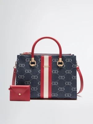 Liu Jo Medium Denim Jacquard Satchel LIUJO