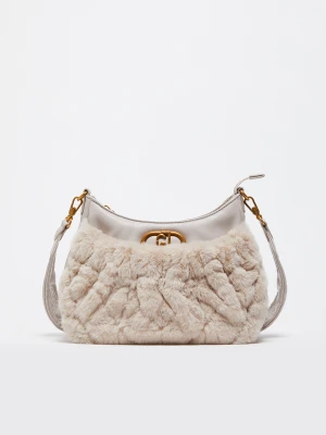Liu Jo Medium Hobo Bag With Faux Fur LIUJO