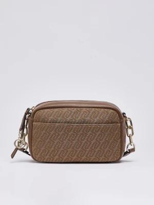 Liu Jo Medium Jacquard Crossbody Bag beżowy