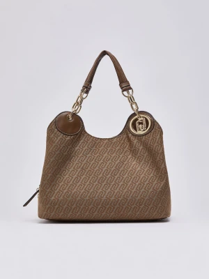 Liu Jo Medium Jacquard Satchel Bag beżowy