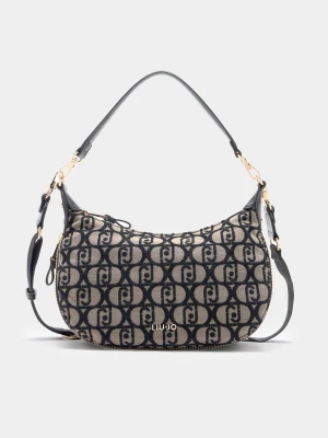 Liu Jo Medium Jacquard Shoulder Bag Tobacco Brown