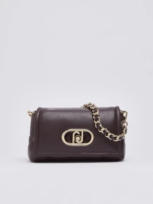 Liu Jo Medium Lapuffy Bag With Quilted Design Aubergine