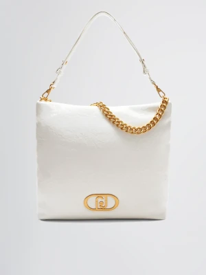 Liu Jo Medium Lapuffy Hobo Bag biały
