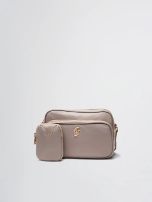 Liu Jo Medium Nylon Crossbody Bag Dove Grey