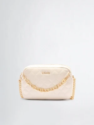 Liu Jo Medium Quilted Crossbody Bag Cream