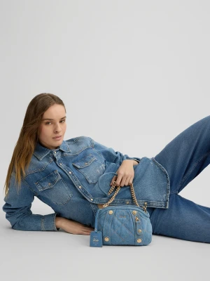Liu Jo Medium Quilted Denim Crossbody Bag LIUJO
