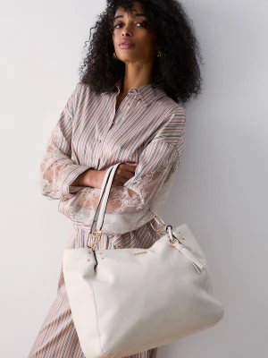 Liu Jo Medium Shoulder Bag Cream