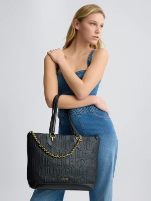 Liu Jo Medium Tote Bag With Decorative Charm LIUJO