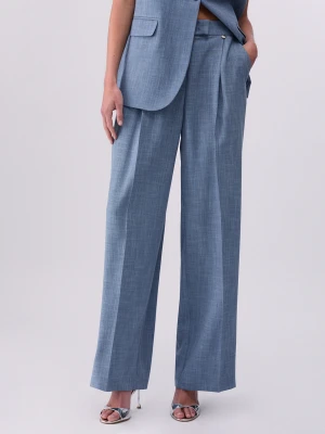 Zdjęcie produktu Liu Jo Mélange Fabric Palazzo Trousers LIUJO