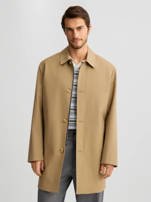 Liu Jo Men's Beige Trench Coat LIUJO