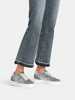 Liu Jo Metallic Crackle-effect Sneakers LIUJO
