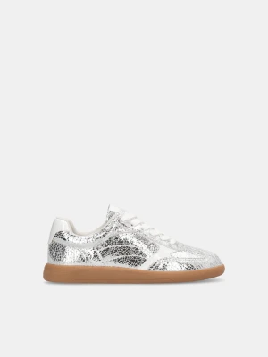 Liu Jo Metallic Crackle-look Leather Sneakers LIUJO