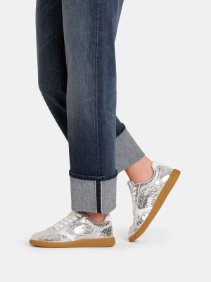 Liu Jo Metallic Crackle-look Leather Sneakers LIUJO