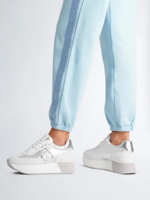 Liu Jo Metallic-effect Denim Sneakers LIUJO