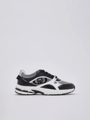 Liu Jo Sneakers In Mesh Metallic czarny