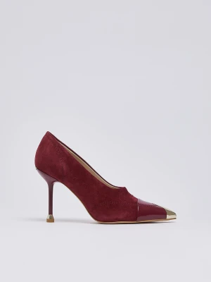 Liu Jo Metallic Toe Cap Pumps Cherry Red