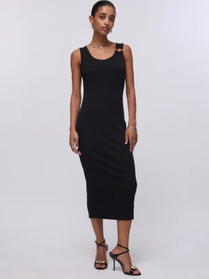 Liu Jo Midi Skirt With Bejewelled Detail czarny