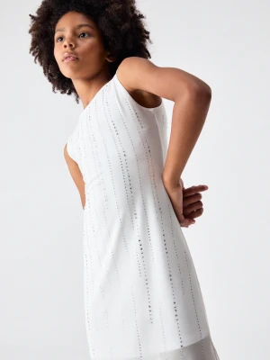 Liu Jo Midi Tulle Dress With Rhinestones