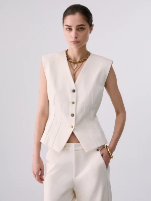 Liu Jo Milano Stitch Vest biały