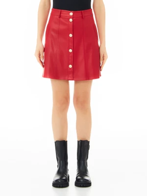 Liu Jo Mini Skirt In Coated Fabric LIUJO