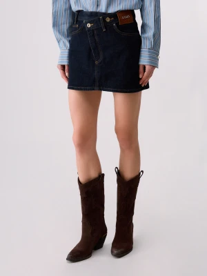 Liu Jo Mini Skirt In Denim Asymmetric Normal Wash
