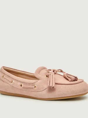 Liu Jo Mokasyny SKIPPER 03 | zamsz nude