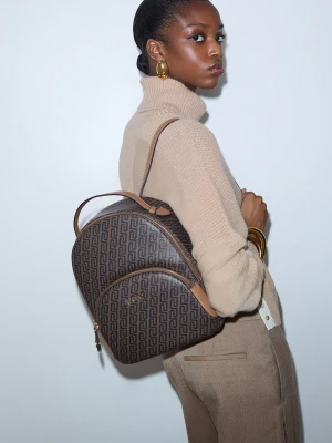 Liu Jo Monogram Backpack beżowy