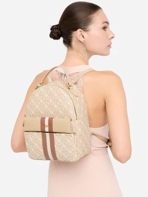 Liu Jo Monogram Backpack With Charm LIUJO
