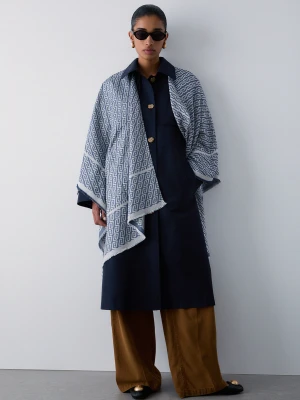 Liu Jo Monogram Jacquard Poncho