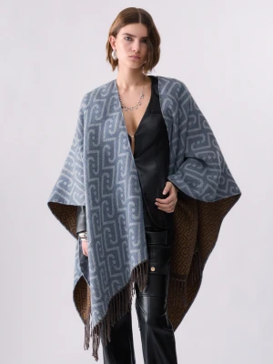 Liu Jo Monogram Jacquard Poncho